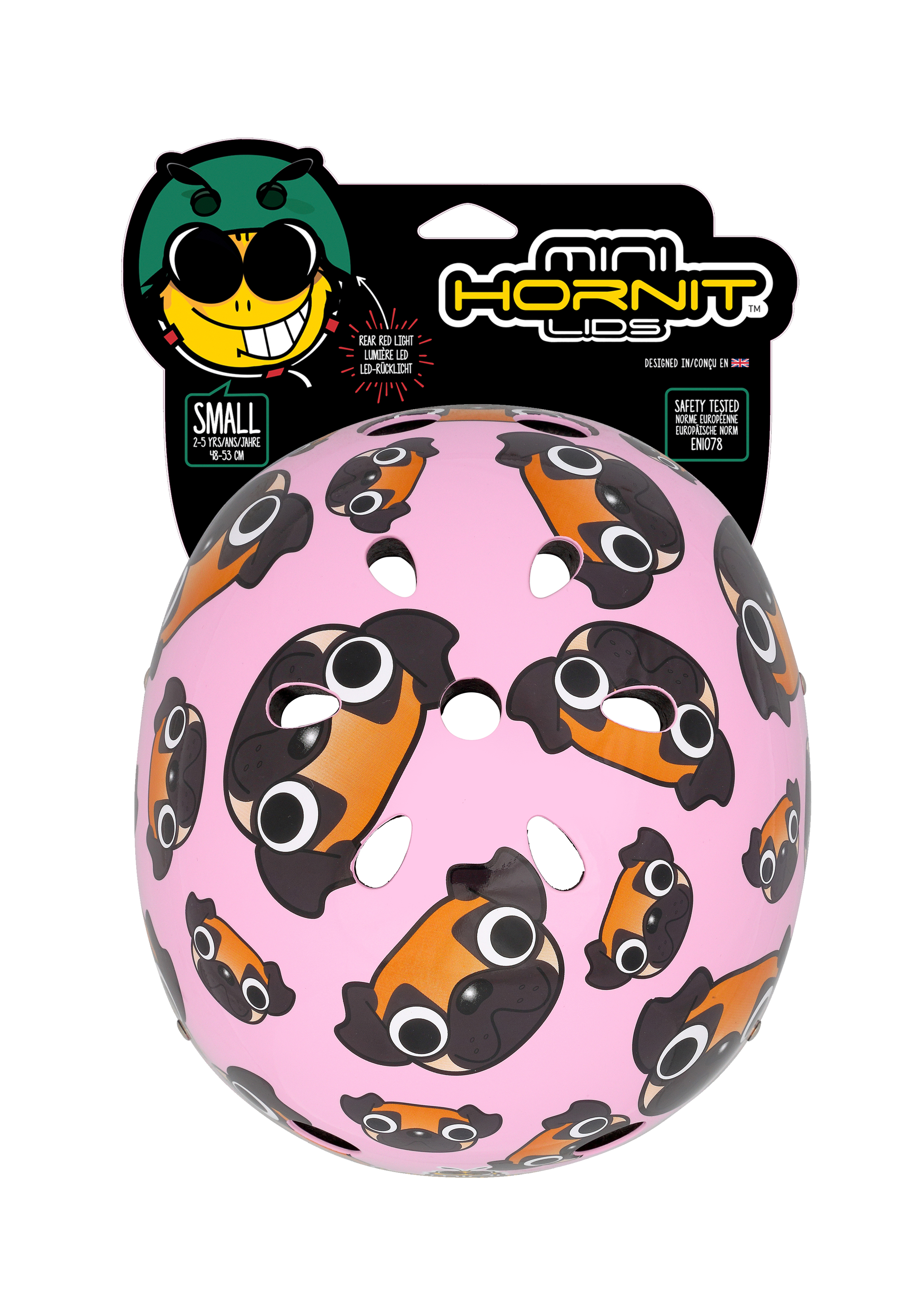 Pug Puppies with header card   Mini Hornit LIDS